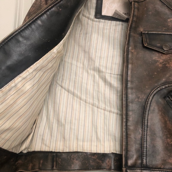 Rustic Riding Faux Leather Jacket! - Picture 3 of 3